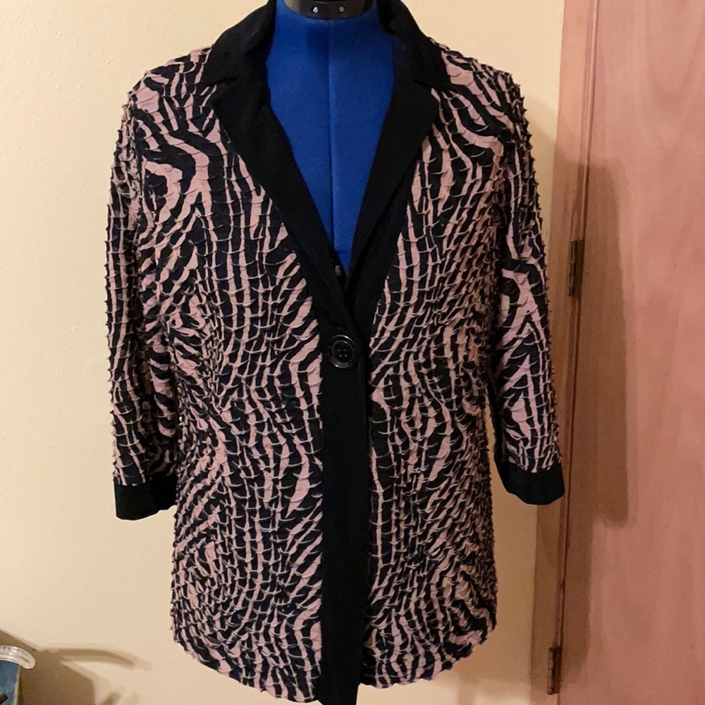 Slinky Brand, animal print jacket (mlb-tp)